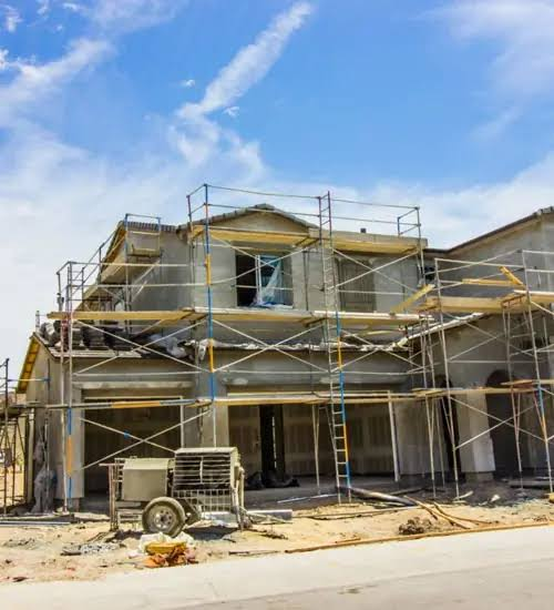 Estructura de edificio en construcción